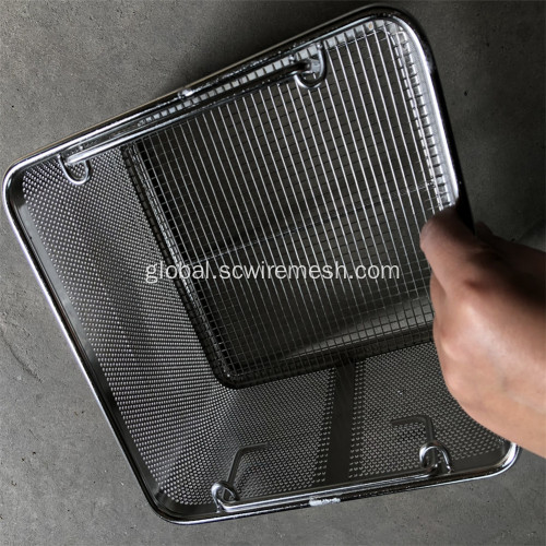 Stainless Steel Basket Medical Perforated Metal Plate Basket Factory